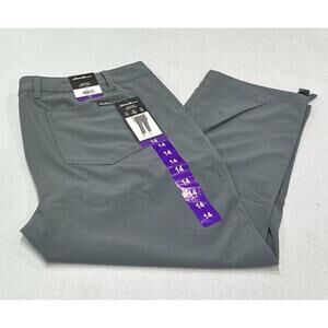 Eddie Bauer Women's Ripstop Crop Pants, Gray, Size 14 B7